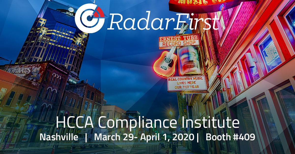 HCCA Compliance Institute RadarFirst