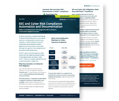 Automate Documentation for SEC and Cyber Risk Compliance | Insurance